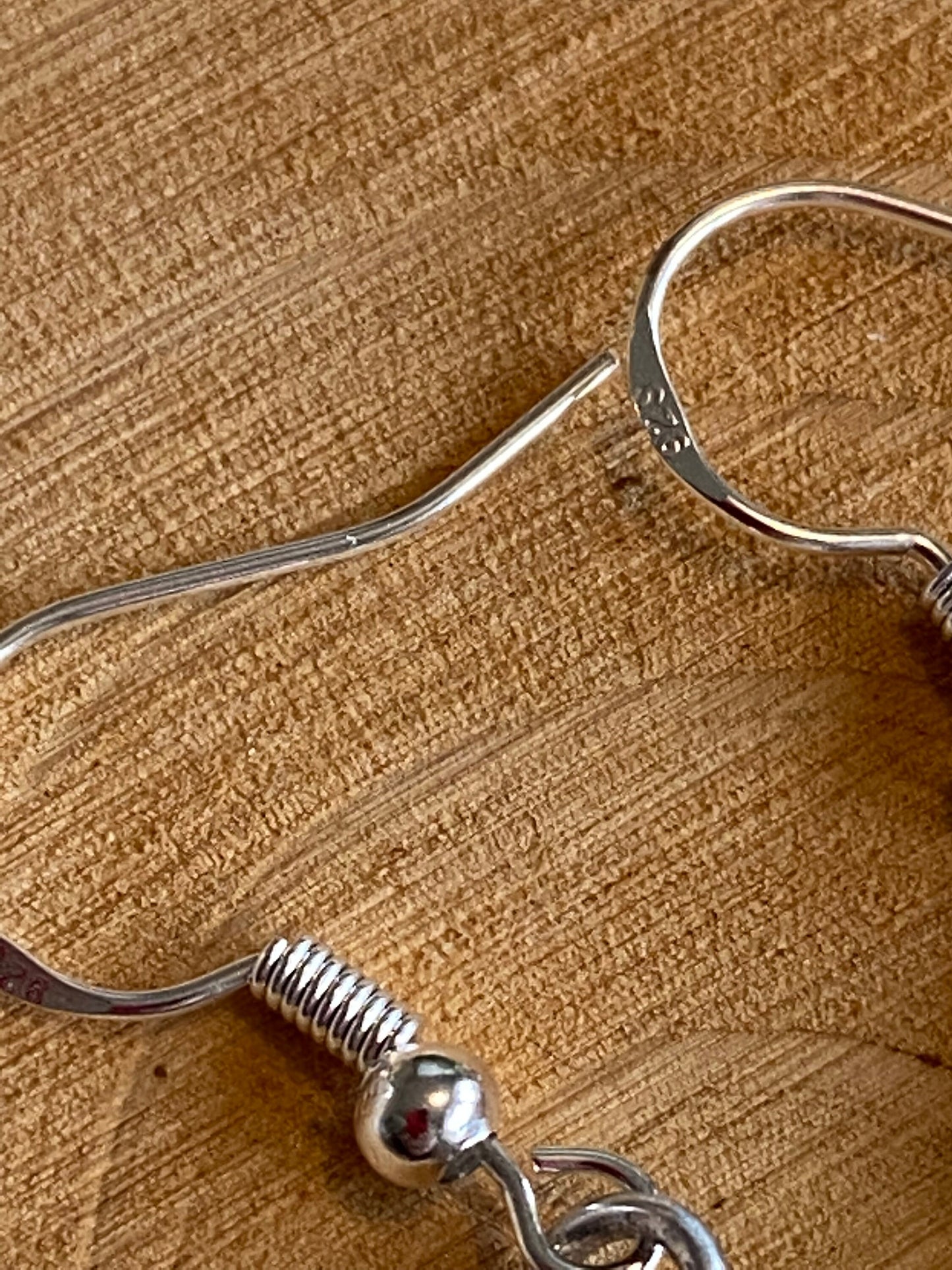 Silver and Onyx Earrings: Handmade Wire Wrapped Teardrop Jewellery