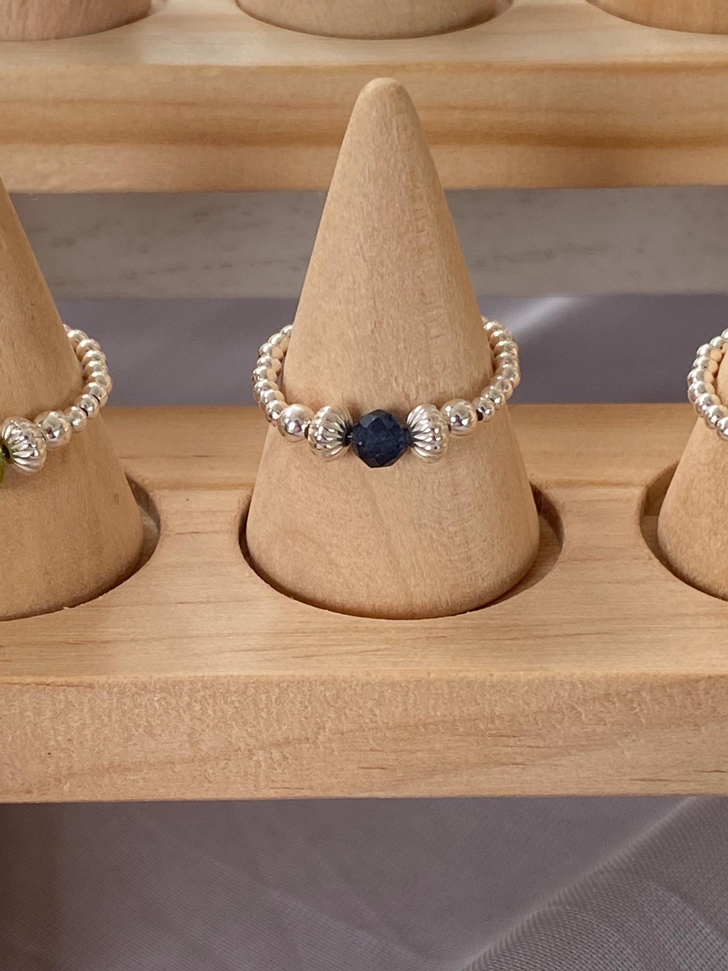 Sapphire Birthstone Ring: Sterling Silver September Ring