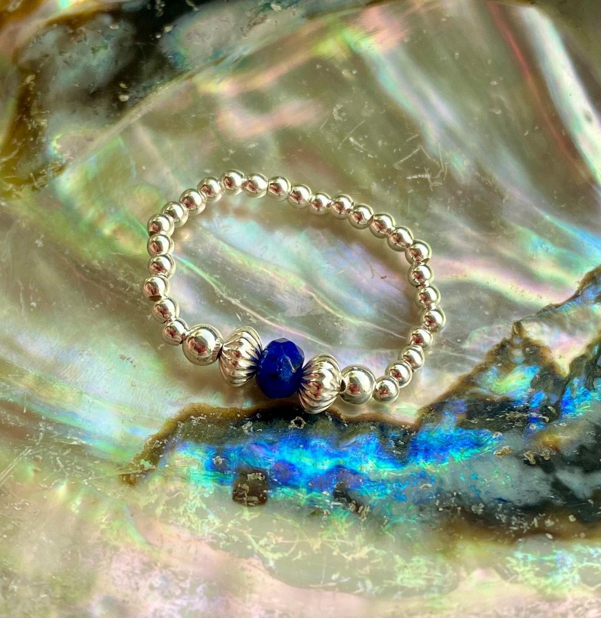 Sapphire Birthstone Ring: Sterling Silver September Ring