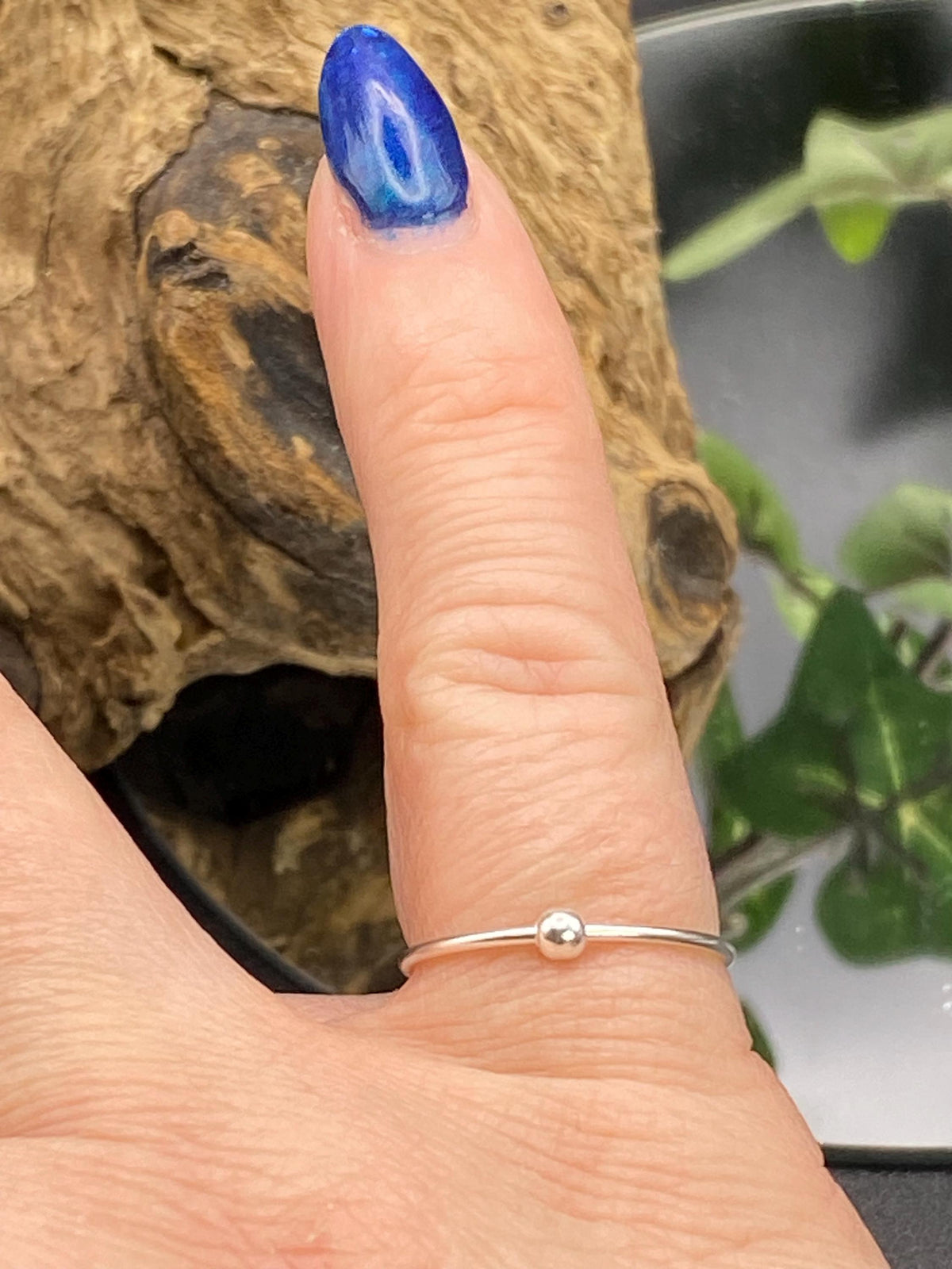 Sterling Silver Fidget Spinner Ring: Delicate Women's Stackable Jewellery