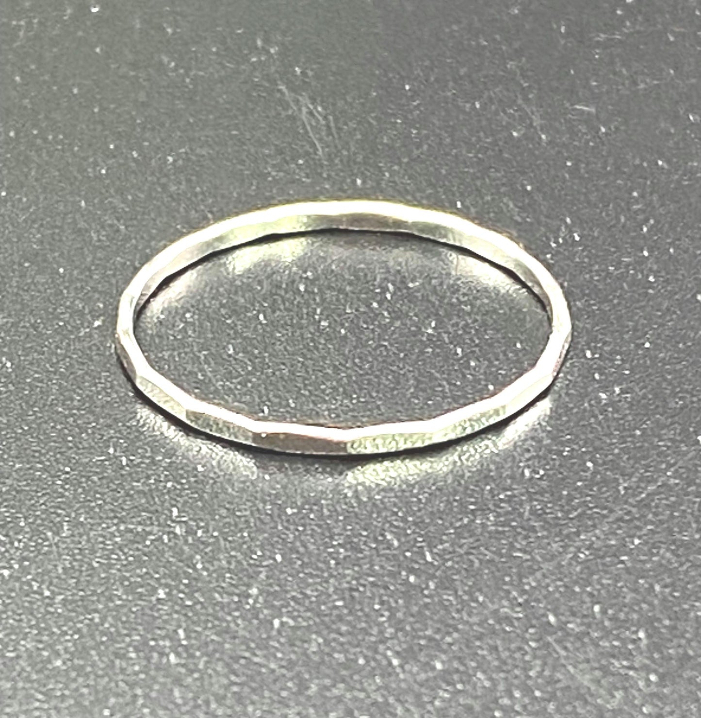 Handcrafted Sterling Silver Textured Stacking Ring