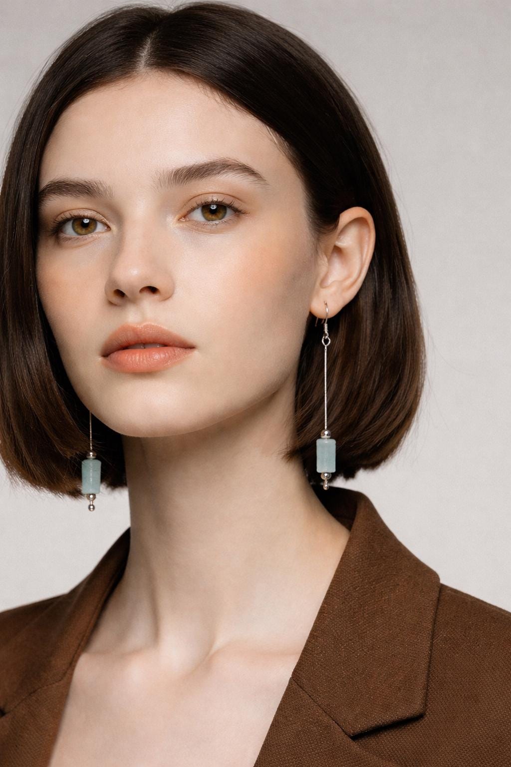 Aquamarine Sterling Silver Earrings: Handmade March Birthstone Jewellery