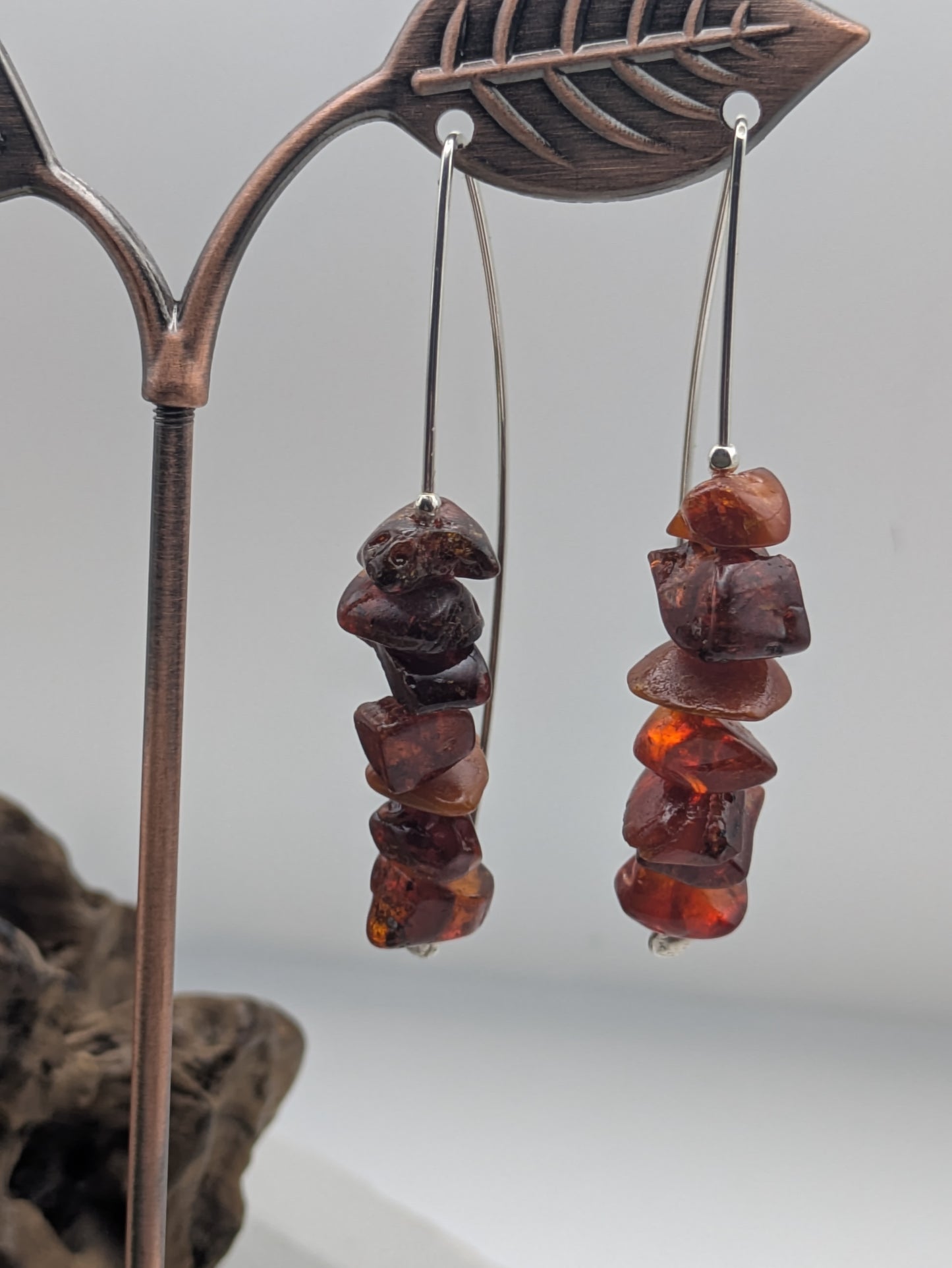 Natural Baltic Amber & Sterling Silver Drop Earrings, A Little Sunlight for Your Soul