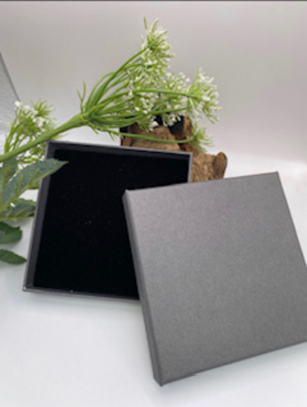 Elegant grey jewellery box 