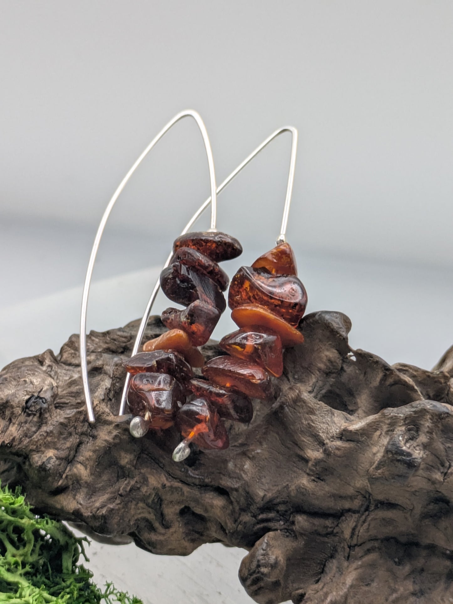 Natural Baltic Amber & Sterling Silver Drop Earrings, A Little Sunlight for Your Soul