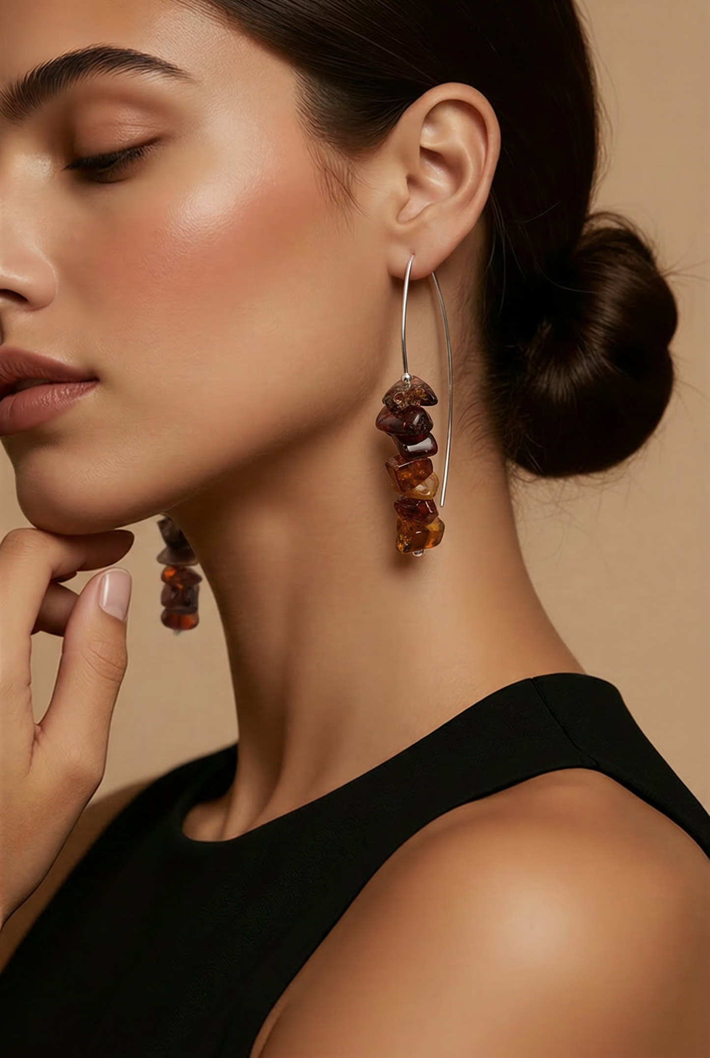 Natural Baltic Amber & Sterling Silver Drop Earrings, A Little Sunlight for Your Soul