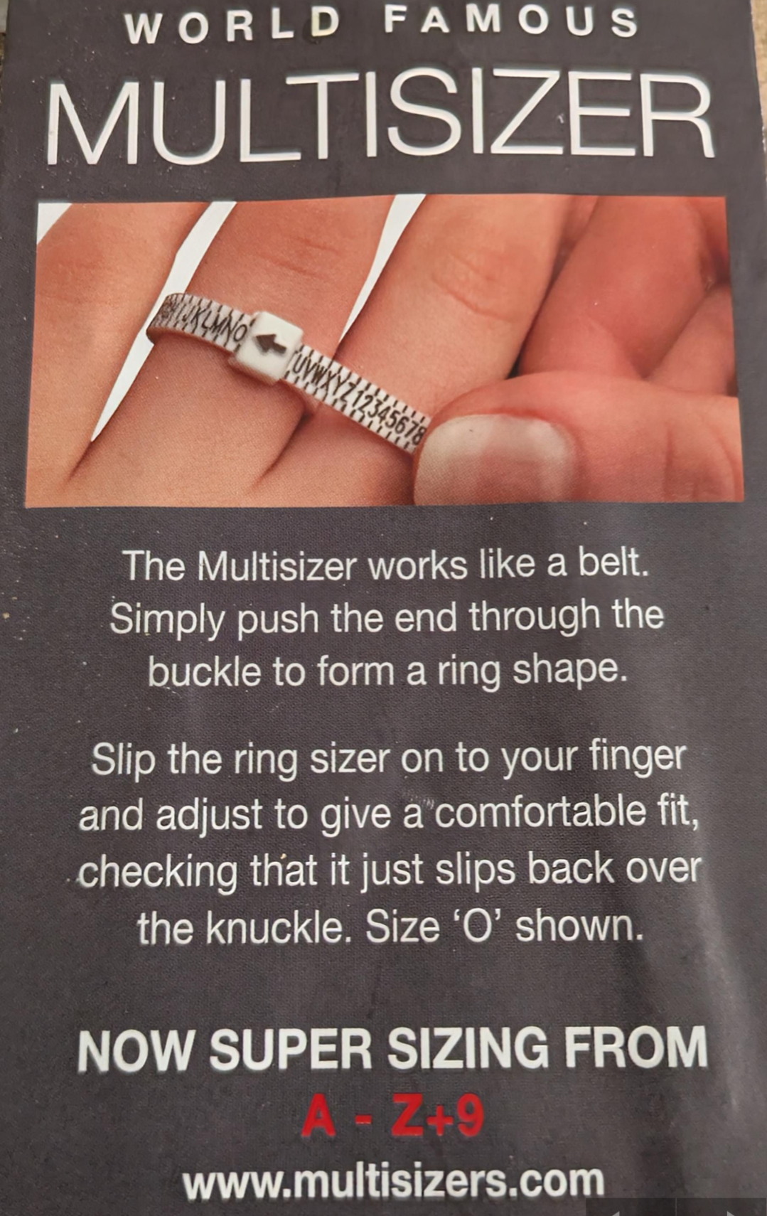 Adjustable Ring Sizer: UK A-Z Ring Measurement Guide