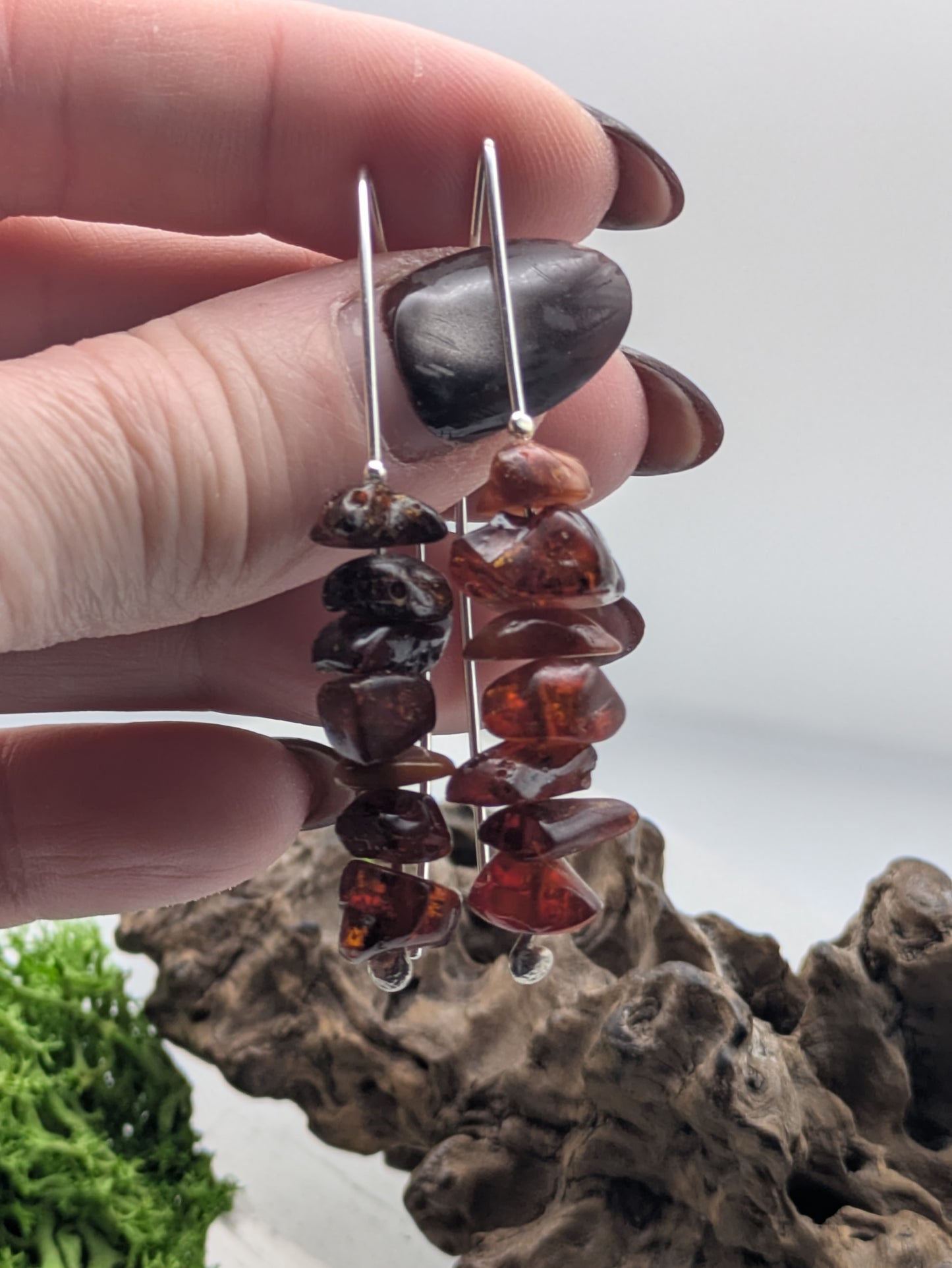 Natural Baltic Amber & Sterling Silver Drop Earrings, A Little Sunlight for Your Soul