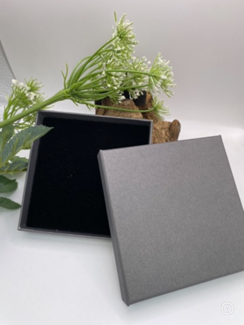 Elegant grey jewellery box 