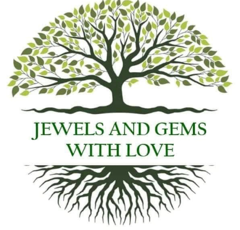 Jewels and Gems with Love Tree of Life logo.